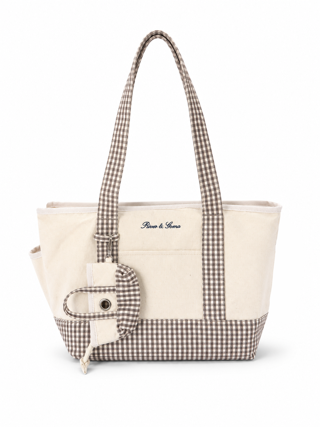 Born to be Spoiled Gingham Pet Carrier